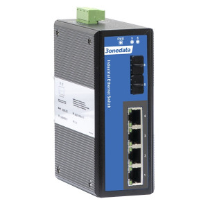 3onedata IES206-2GS 6-port Unmanaged Fast Ethernet Switch with 2 SFP Ports