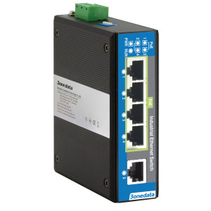 3onedata IPS215 Industrial 5-port Unmanaged Power over Ethernet Switch with Fiber Ports