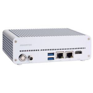 Axiomtek APC238 Chassis with pre-installed with the PICO338 SBC, 128GB NVMe, I/O accessibility