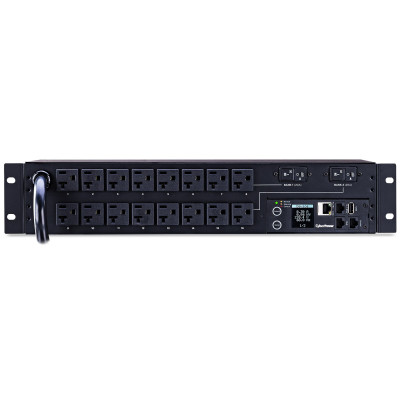 CyberPower PDU31003 Monitored Power Distribution Unit, 16 NEMA 5-20R outlets, 2U rackmount