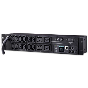 CyberPower PDU31008 Monitored Power Distribution Unit, 12 IEC-320 C13, 4 IEC-320 C19 outlets, 2U rackmount