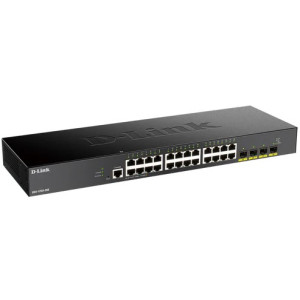 D-Link DGS-1250-28X-6KV 28-Port Gigabit L3 Lite Managed Switch, 24 Gigabit ports and 4 10G SFP+ Uplink ports