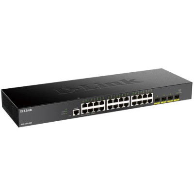 D-Link DGS-1250-28X-6KV 28-Port Gigabit L3 Lite Managed Switch, 24 Gigabit ports and 4 10G SFP+ Uplink ports