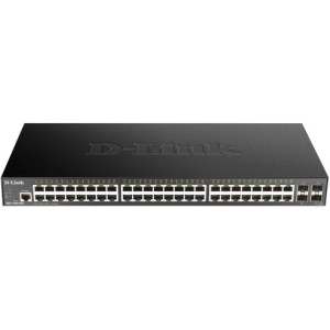 D-Link DGS-1250-52X-6KV 52-Port Gigabit L3 Lite Managed Switch, 48 Gigabit ports and 4 10G SFP+ Uplink ports