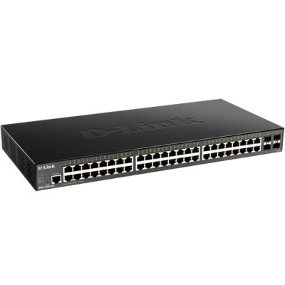 D-Link DGS-1250-52X-6KV 52-Port Gigabit L3 Lite Managed Switch, 48 Gigabit ports and 4 10G SFP+ Uplink ports