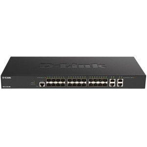 D-Link DXS-1210-28S 28-Port 10G Layer 2 Managed Switch, 24x 10G SFP+ and 4x 10G BASE-T ports