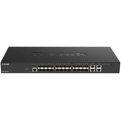 D-Link DXS-1210-28S 28-Port 10G Layer 2 Managed Switch, 24x 10G SFP+ and 4x 10G BASE-T ports