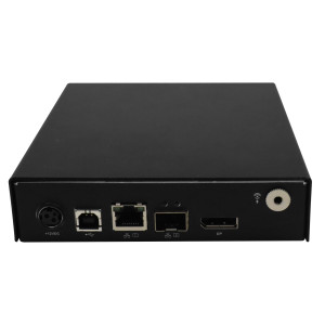 Black Box EMD2000PE-DP-T KVM-over-IP Transmitter - DisplayPort, USB 2.0, Audio, Single Network Port RJ45 and SFP