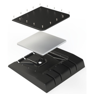 Parsec PRO14CC Cane Corso Series Starlink Antenna with 8x8 MIMO 5G LTE, MIMO WiFi, Starlink, LMR, and GPS, IP67 rated