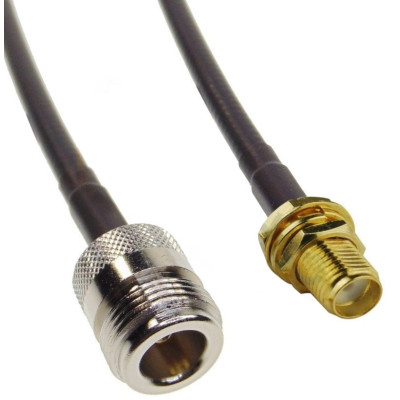 Parsec PC200L01NFSF Low-Loss Jumper Cable Converts N-Type female to SMA female, 1-foot Length Parsec PC200L01NFSF Low-Loss Jumper Cable Converts N-Type female to SMA female, 1-foot Length