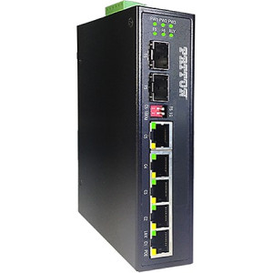 Patton FP1005E Unmanaged Industrial Ethernet Switch, 7 ports, 10/100/1000Tx, 2 SFP Cages