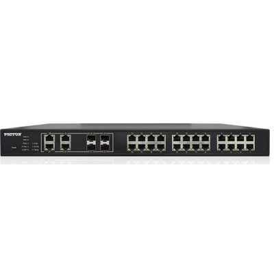 Patton FP2024E Managed Industrial Ethernet Switch, 28 ports, 10/100/1000Tx, 4 SFP Cages