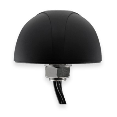 Peplink ACW-854 Dome Antenna with LTE and GPS, Threaded Bolt, Black, 3m Cables, SMA (M)