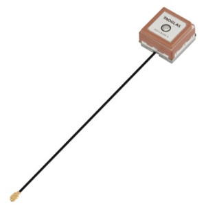 Taoglas AGVLB208.A GNSS L1 / L5 Single Feed Stacked Active Patch 2 Stage LNA Antenna, 100mm 1.13 Micro Coaxial IPEX MHFI