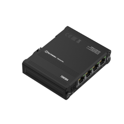 Teltonika TSW304 4-port Compact DIN Rail Switch with Gigabit Ethernet Ports