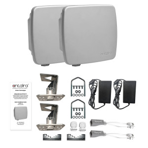 Antaira AIROLINX-GO-KIT-IP67-T Preconfigured Bridge kit, Plug-and-Play, -40°C to 75°C, 16dBi panel antenna