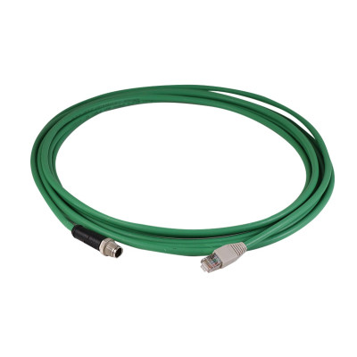 M12 to RJ45 Cable, 5 Meter, 26 AWG, CB-M12X8PM-RJ45-5M
