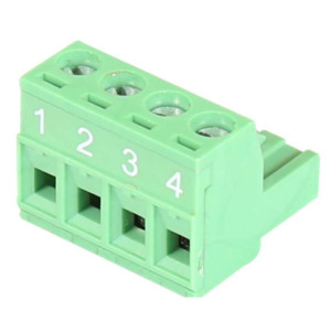 TB-4P-Male 4-pin Terminal Block Mates to Power Connector on Antaira's Switches