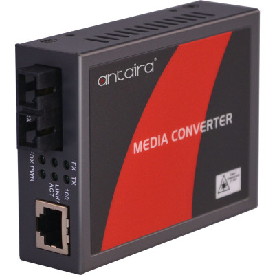 Antaira FCU-100ST 10/100TX to 100FX Media Converter, Multi-Mode or Single-mode
