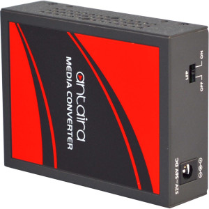 Antaira FCU-2805P-SFP Gigabit Ethernet to SFP Media Converter, PoE+ Injector
