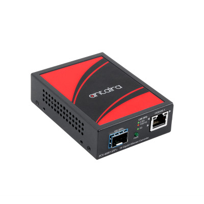 Antaira FCU-6001-SFP+ 10GBase-X SFP+ to 10GBase-T Copper 10G Media Converter