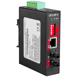 Antaira IMP-C100-ST (-M, -S3, -T) Fiber to Fast Ethernet Media Converter, ST Connector