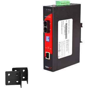 Antaira IMP-100A 10/100TX to 100FX PoE Ethernet Media Converter, Multi-Mode