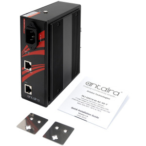 Antaira INJ-0201X-bt-AC-95-T 95-watt Industrial Gigabit PoE Injector 