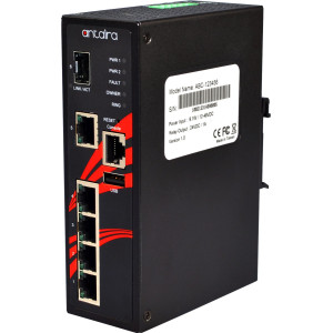 Antaira LMP-0601G-SFP 6-Port  PoE+ Managed Gb Ethernet Switch, 30W/port, SFP Slot