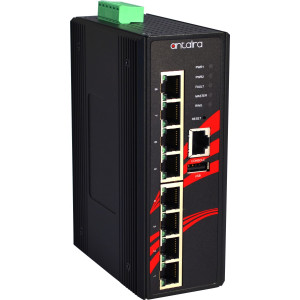 Antaira LMP-0800G 8-Port PoE+ Managed Gigabit Ethernet Switch