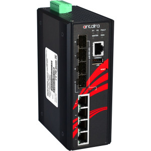 Antaira LMP-0804G-SFP 8-Port Industrial PoE+ Gigabit Managed Ethernet Switch