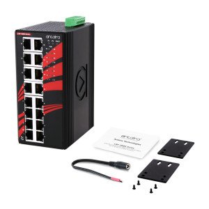 Antaira LNP-1600G (-T) 16-Port Unmanaged Gigabit Ethernet Switch