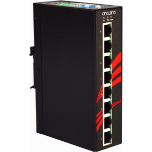 Antaira LNP-800AGH-24 -T-CC Conformally Coated 8-Port PoE+ Unmanaged Gb Ethernet Switch