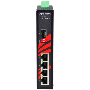 Antaira LNX-0501G-SFP 5-Port Gb Unmanaged Ethernet Switch, with SFP slot