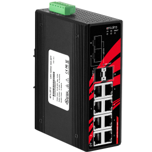 Antaira LNX-1204G-10G-SFP 12-Port Unmanaged Gigabit Ethernet Switch, 10G SFPs