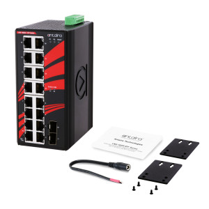 Antaira LNX-1802G-SFP (-T) 18-Port Unmanaged Gigabit Ethernet Switch