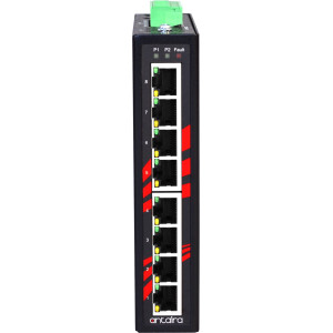 Antaira LNX-800A 8-Port Unmanaged Ethernet Switch, 8 x 10/100Tx