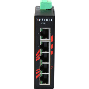 Antaira LNX-C500-CC (-T) 5-Port Unmanaged Fast Ethernet Switch, Conformal Coated