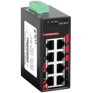 Antaira LNX-C800 (-T) 8-Port Industrial Unmanaged Fast Ethernet Switch