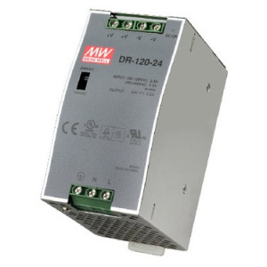 Antaira DR-120 120W Industrial DIN Rail Power Supply, 24V Output