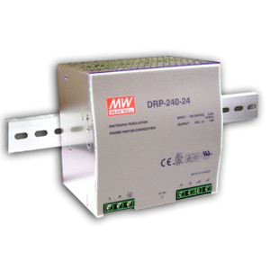 Antaira DRP-240 240W Industrial DIN Rail Power Supply, PFC, 24V or 48V Out