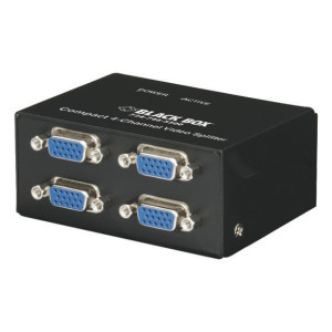 Black Box AC1056A-4 Compact VGA Video Splitter, 2, 4, or 8-Channel