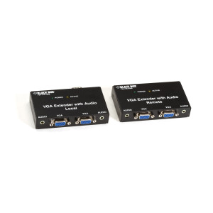Black Box AC556A-R2 VGA Extender Kit with Audio, 2-Port Local, 2-Port Remote