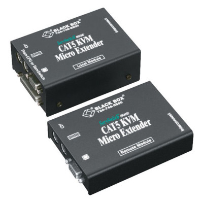 Black Box ACU3009A Micro KVM Extender - VGA, PS/2, Dual-Access, CATx