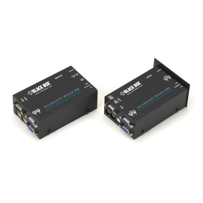 Black Box ACU5052A KVM Dual VGA Extender, USB 2.0, RS232, Audio, Dual-Access, CATx