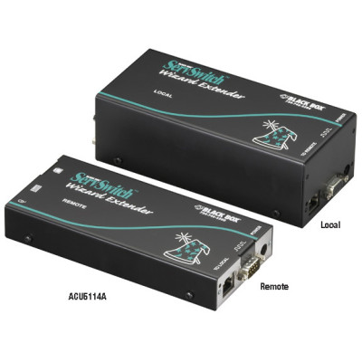 Black Box ACU5114A KVM Extender, VGA, PS/2, RS232, Dual-Access, CATx