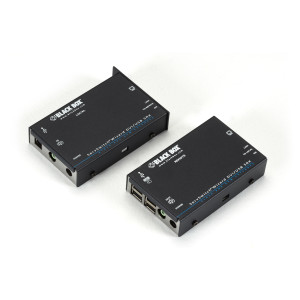 Black Box ACU5501A-R4 KVM Extender - DVI-D, USB 2.0, Audio, Single-Access, CATx