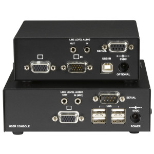 Black Box ACU6022A CATx USB KVM Extender, Single-Head VGA with Serial and Audio