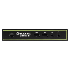 Black Box EMD2000SE-R DVI KVM-over-IP Extender Receiver, Single-Head, DVI-D, USB 2.0