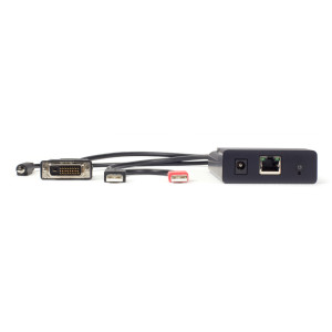 Black Box EMD200DV-T  Zero U DVI KVM-over-IP Transmitter, Single Head, HD, USB-HID, Audio, 12-in
